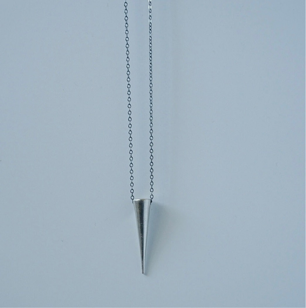 Large Sterling Silver Spike Necklace / Ready to ship