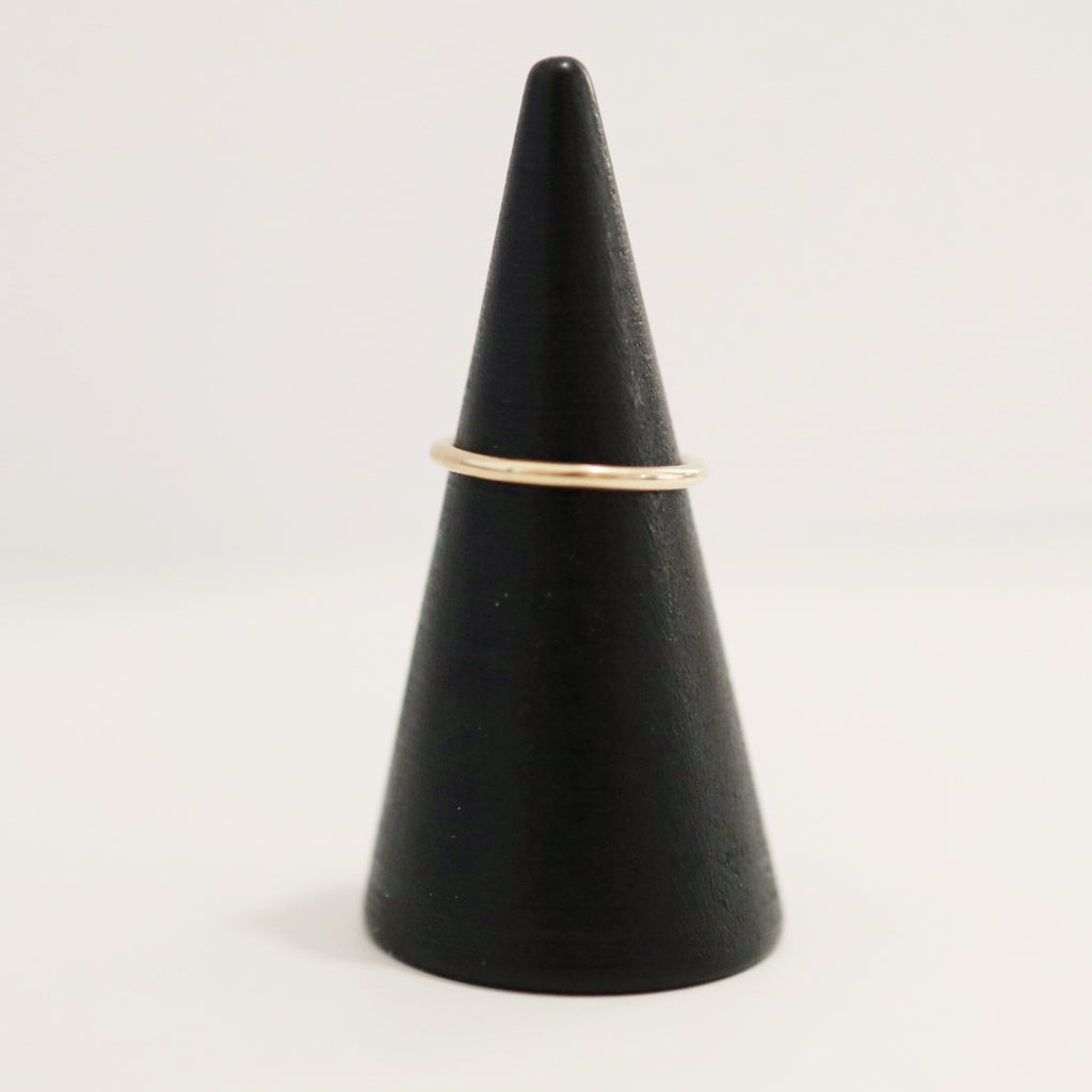 Hammered Stacking Ring in 14 Karat Yellow Gold
