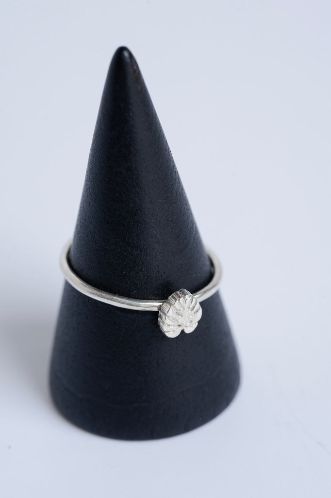 Monstera Stacking Ring in Sterling Silver / Ready to ship