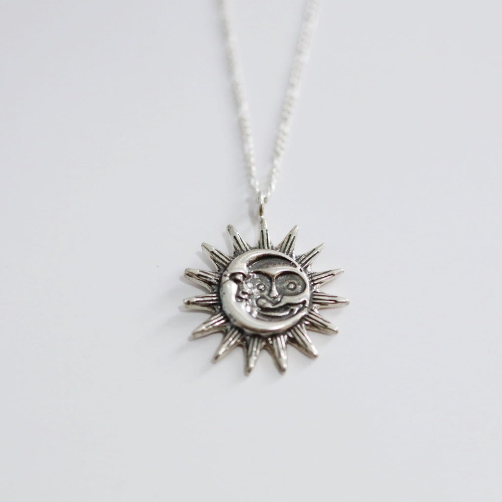 Day and Night Necklace in Sterling Silver / READY TO SHIP
