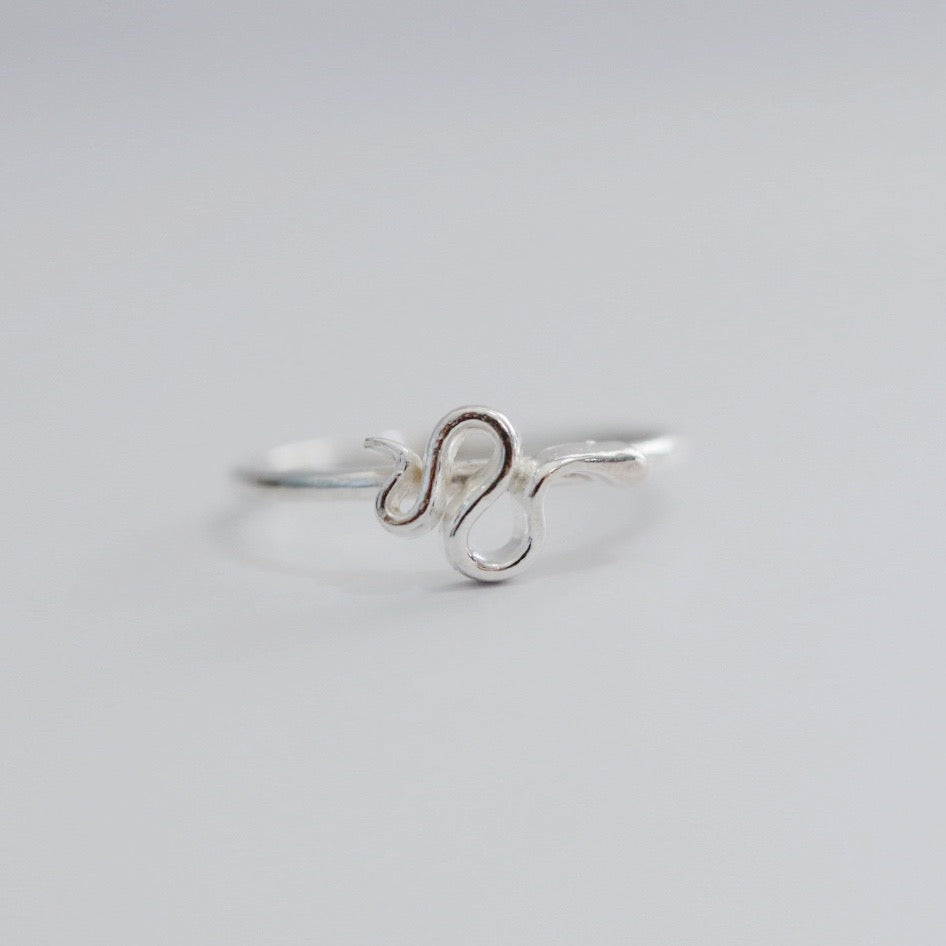 Snake Stacking Ring in Sterling Silver