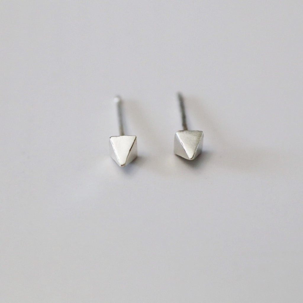 Spike stud earrings in sterling silver