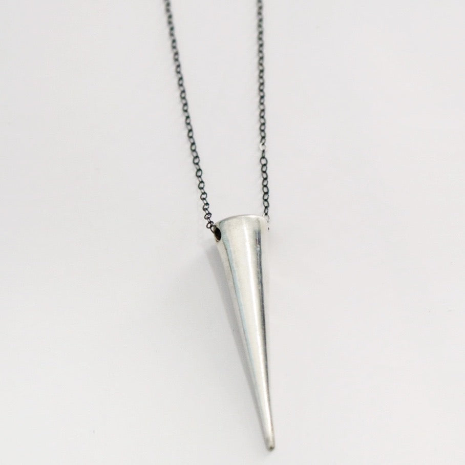 Sterling silver spike necklace
