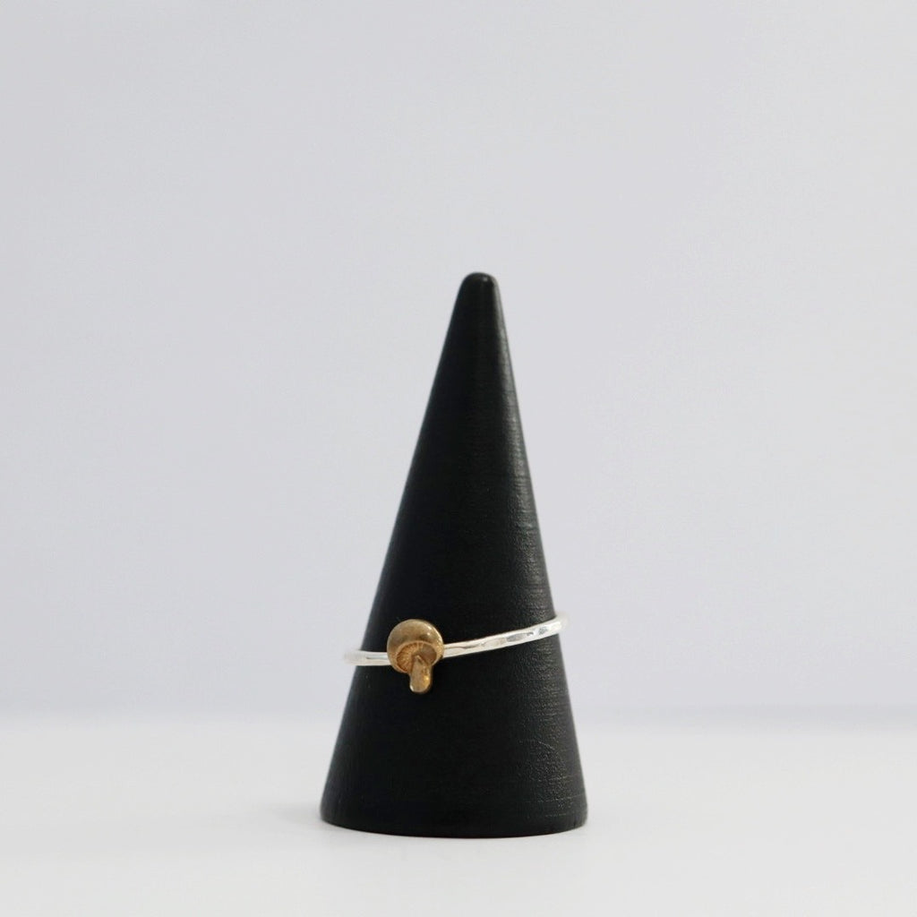 Mushroom Stacking Ring in Mixed Metal