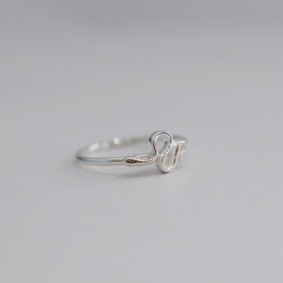 Snake Stacking Ring in Sterling Silver