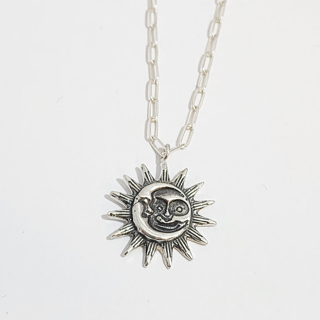 Day and Night Necklace in Sterling Silver / READY TO SHIP