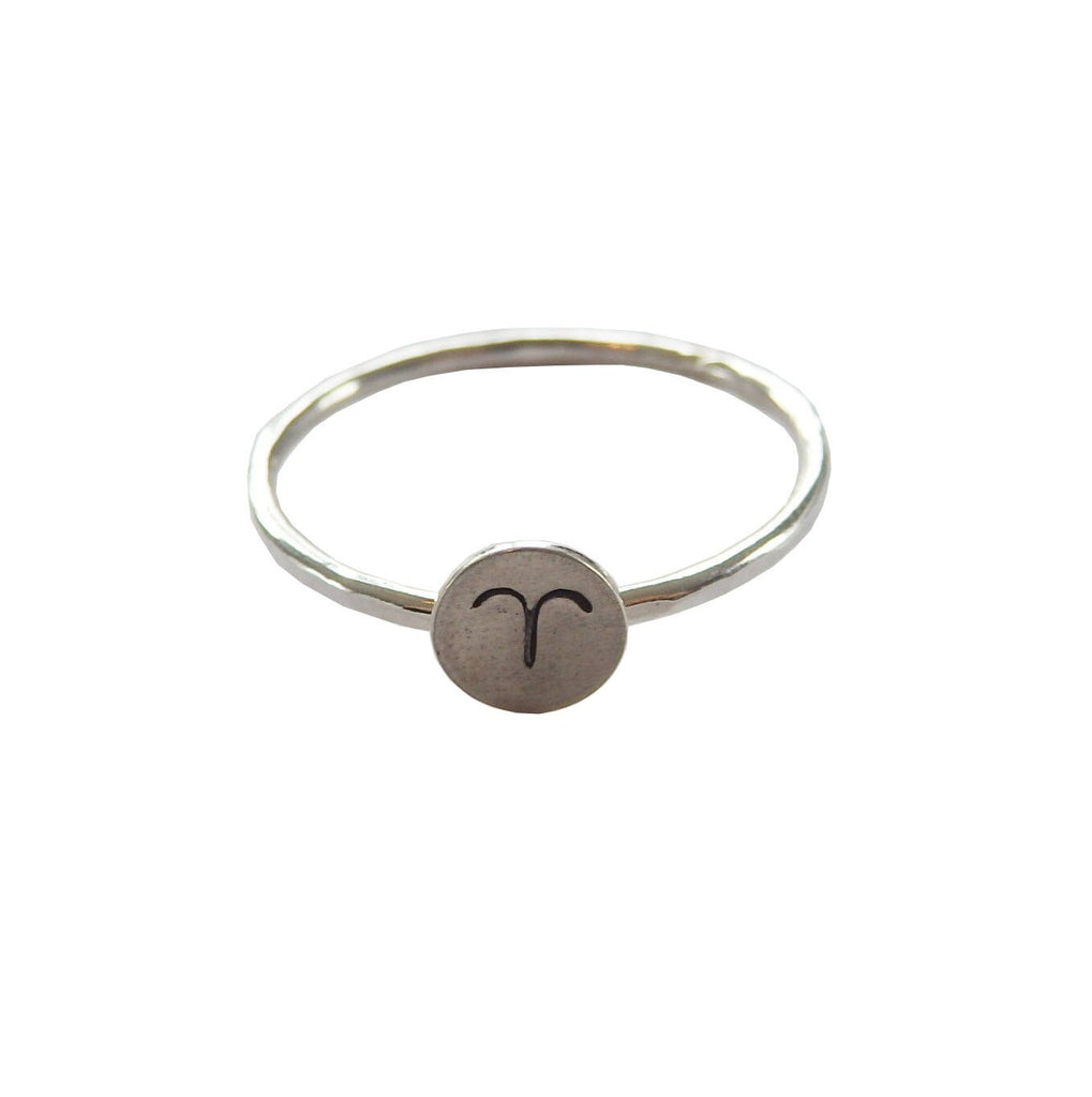 Zodiac Stacking Ring in Sterling Silver