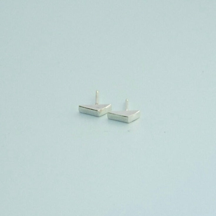 Geometric Mini Angular Stud Earrings - Choose Your Metal