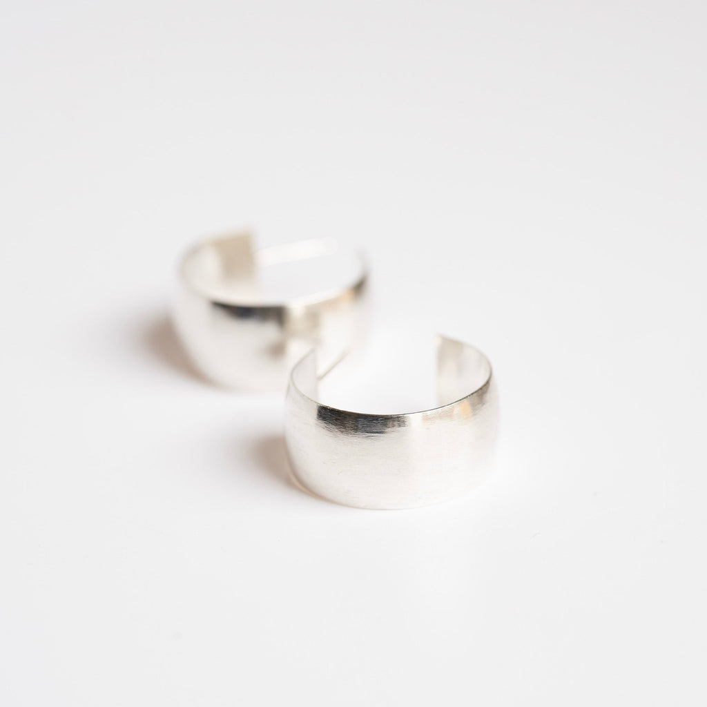 Extra Chunky Hoop Earrings in Sterling Silver