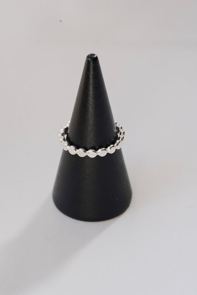 Sequin Stacking Ring in Sterling Silver