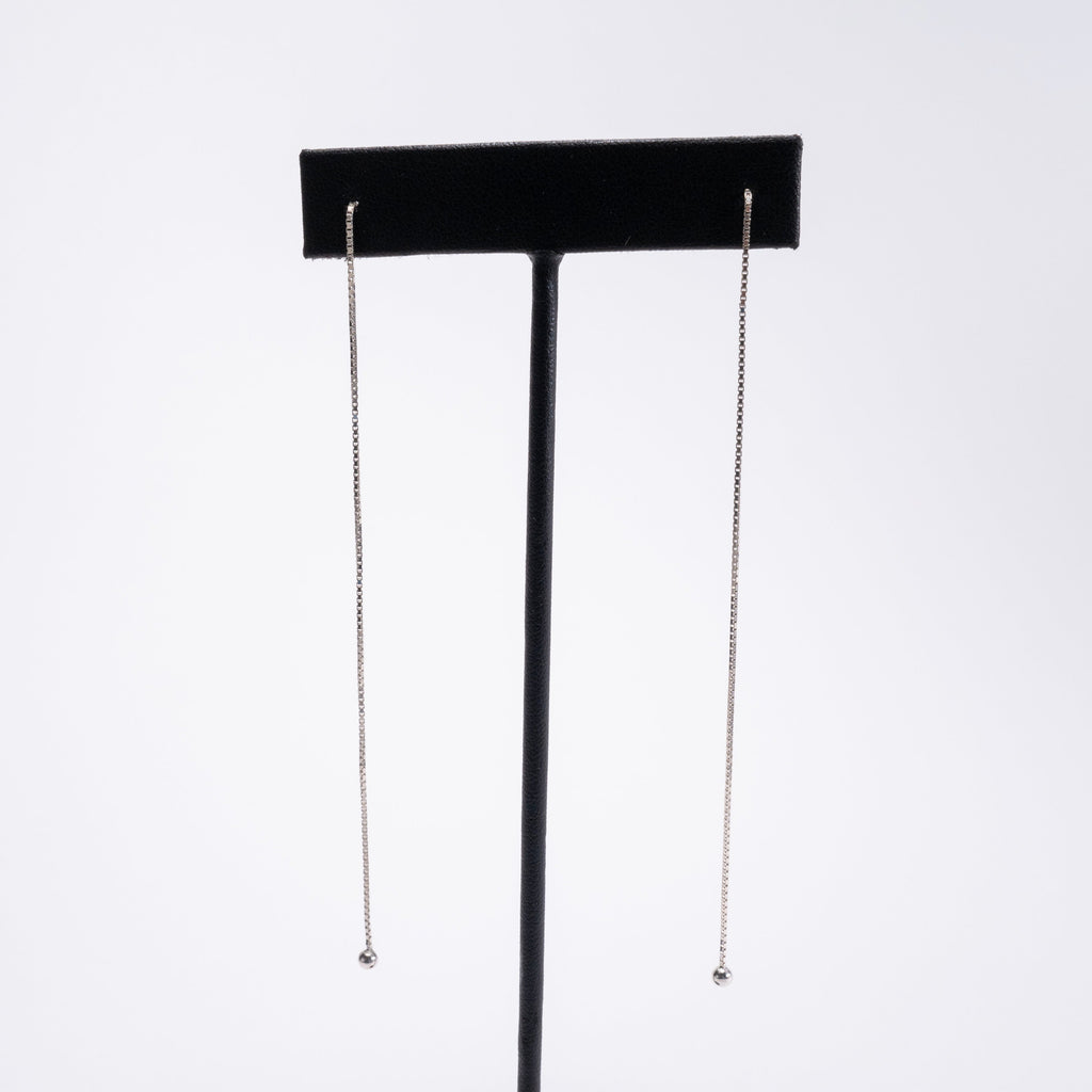 extra ling sterling silver threader earrings