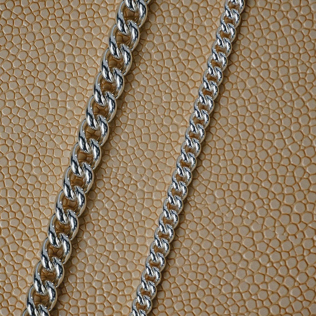 Sterling Silver Chain Link Bracelet - Choose Your Width