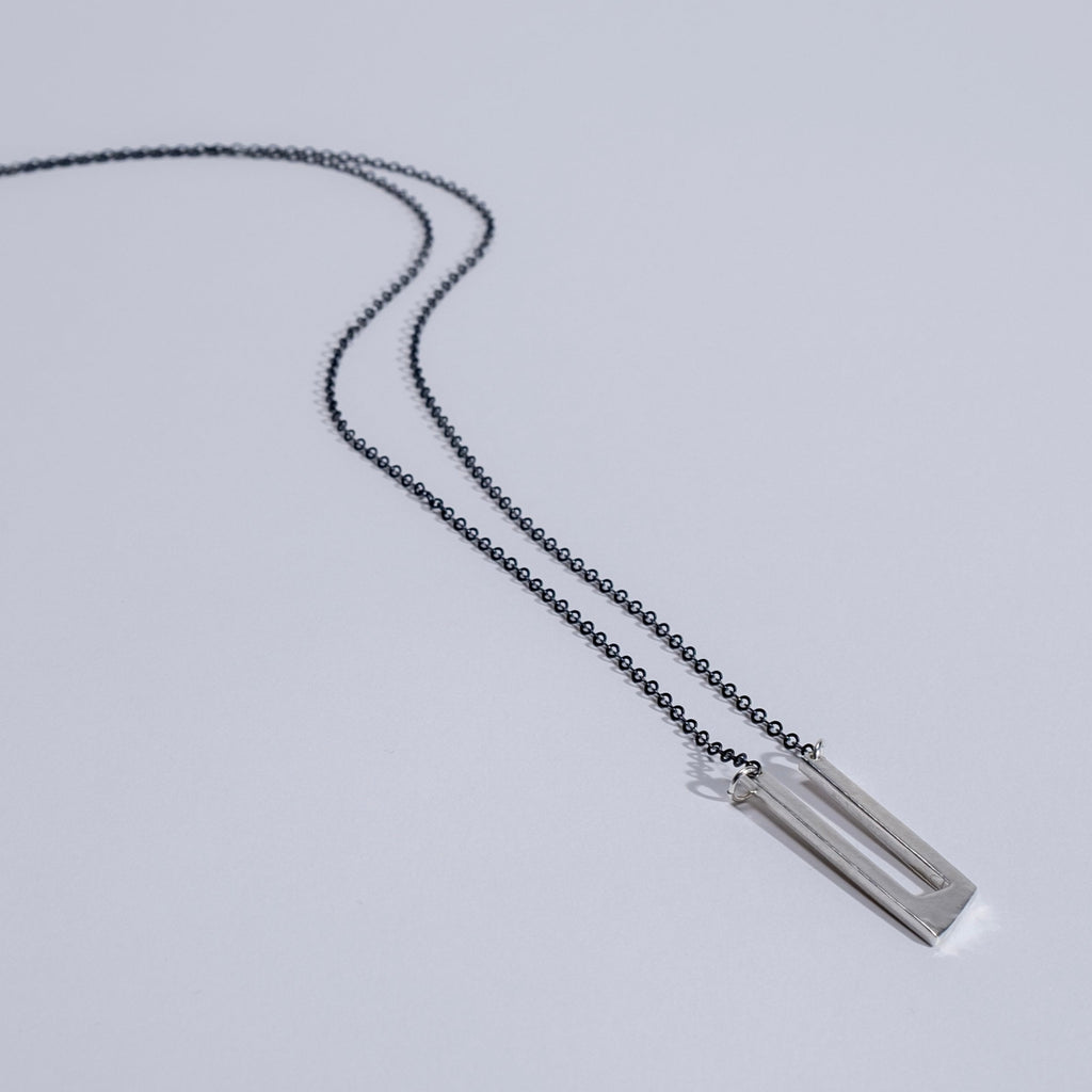 Triangle Parallel Necklace - choose Your Metal