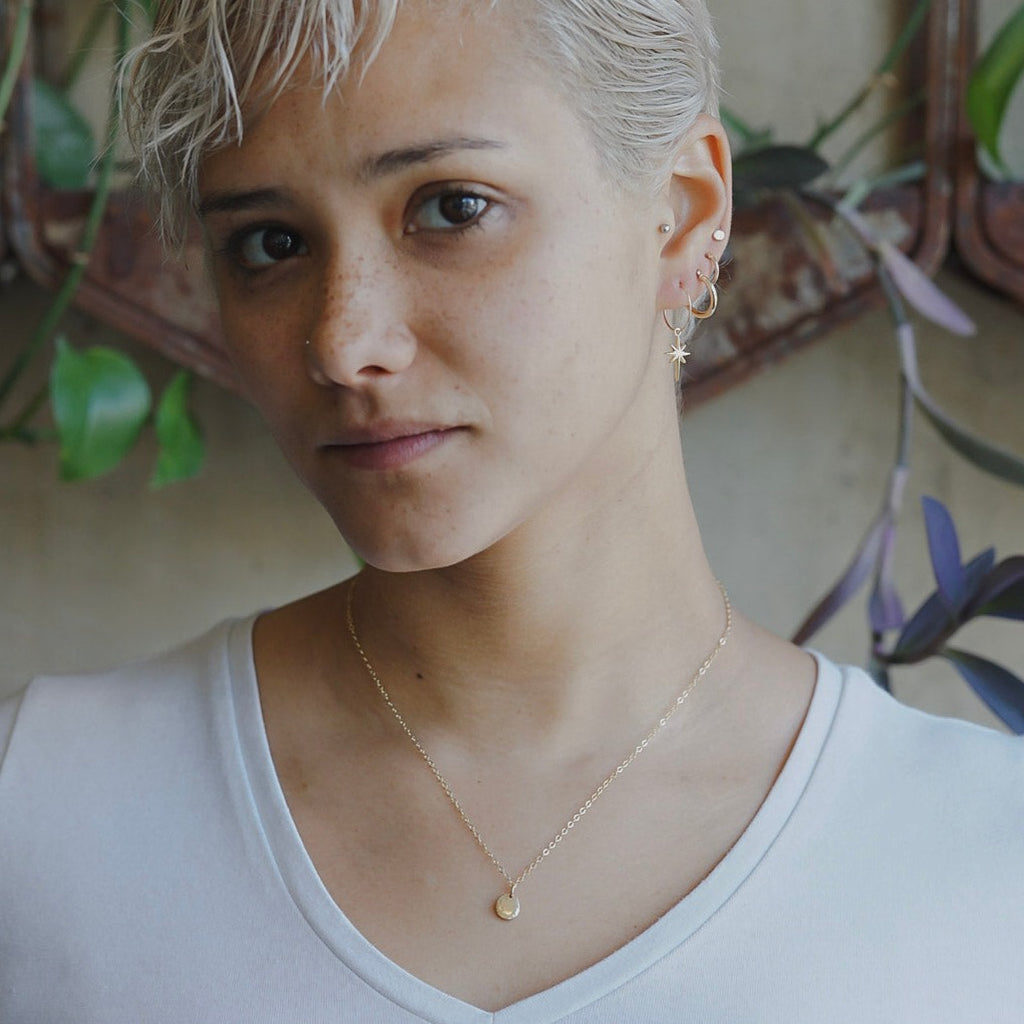 Recycled Pebble Necklace - Choose Your Metal / Ready to Ship