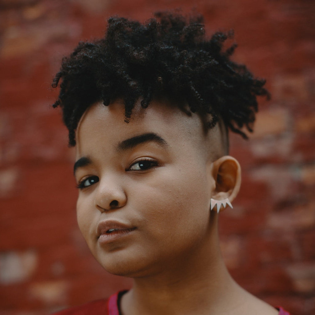 Spike Stud Statement Earring - Choose Your Metal - Single